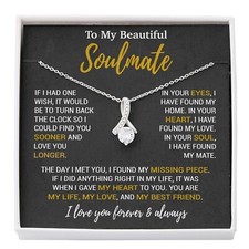 To My Soulmate Necklace, Birthday Gifts For Her, Christmas Gift For Soulmate