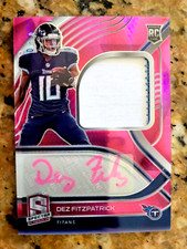 2021 Spectra Neon PINK Prizm Dez Fitzpatrick #239  Rookie Patch Auto RPA 21/25