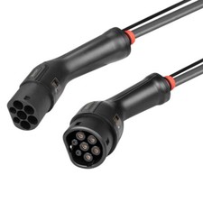 LINDY EV Charging Cable 5M Type 2 to Type 2 Connector 3-Phase 22KW 32A Carry Bag