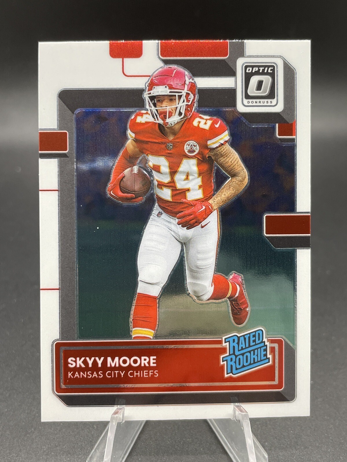 2022 Panini Donruss Optic Rated Rookie #224 Skyy Moore RC Kansas City Chiefs
