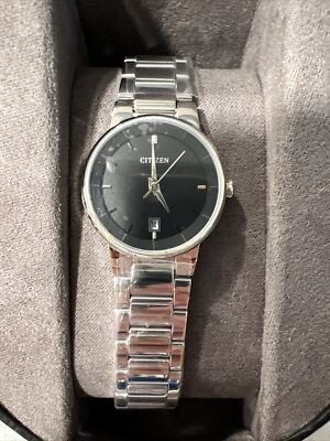 CITIZEN 置時計 ハンドル付き Zenshin Chrono Salmon Dial Super Titanium Bracelet CA4610-85Z