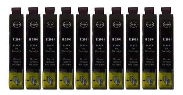✅ 10 Kompatible Patronen T2991 Xl Schwarz FüR Epson XP-435 XP-442 XP-445 XP-452-image