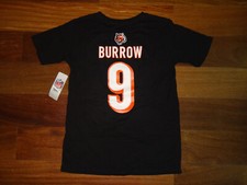 Kids Joe Burrow Cincinnati Bengals Short Sleeve Name  Number Player T-Shirt
