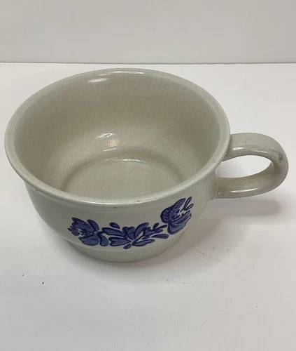 Pfaltzgraff Yorktowne Stoneware Soup Mugs Handle Bowl 7-1 Vintage