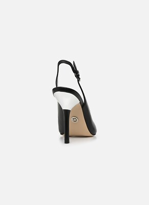 MICHAEL MICHAEL KORS Kadence Leather Cap-Toe Slingback Pump Sz 10 M | eBay