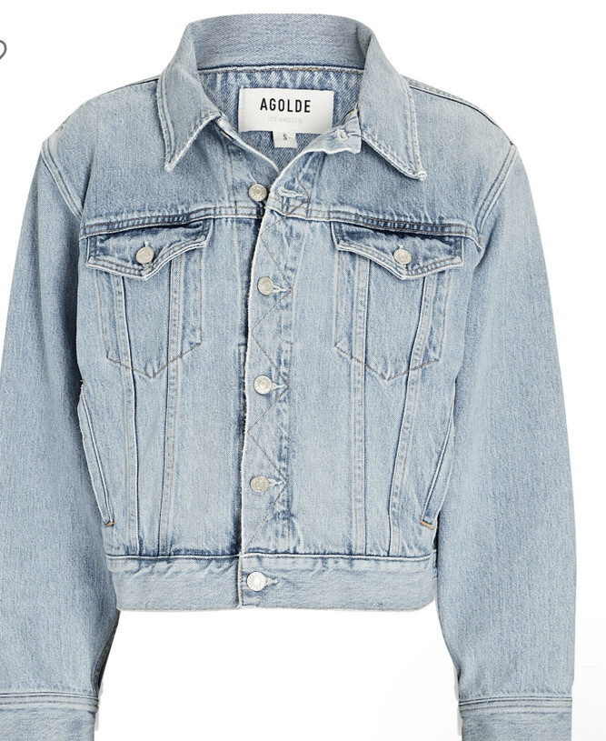 Agolde Blanca Elasticated Denim Jacket 