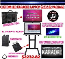 KARAOKE LAPTOP, PROFESSIONAL KARAOKE COMPUTER, SOFTWARE ELITE CUSTOM PACKAGE