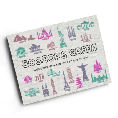 A3 PRINT - Gossops Green, West Sussex, England - World Landmarks | eBay UK