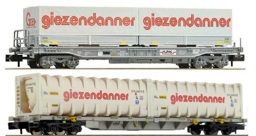 4x GIEZENDANNER auf 2 HUPAC NEU Fleischmann 845304 SBB + Arnold HN6444 zu 845321 | Zustand: Neu
