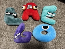 Alphabet Lore Plush Lot Of 5 Letters G, L, A, E, O