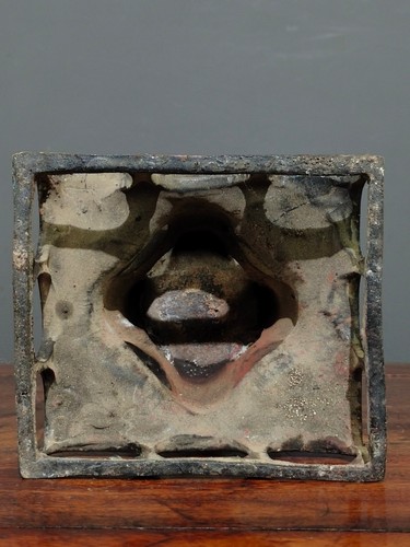 Old Tibet, Old Bronze Body, Mud Gold, Open Light, Sprinkle cinnabar Buddha - Picture 9 of 9