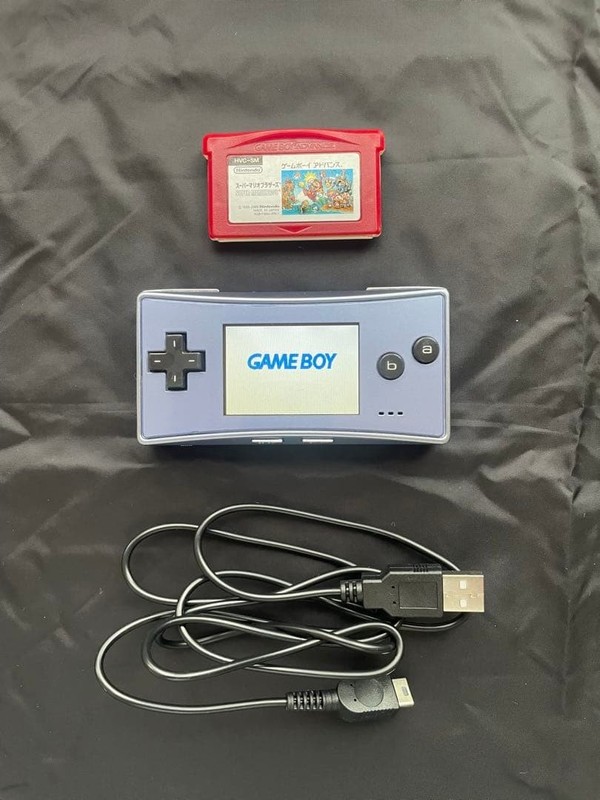 Nintendo Game Boy Micro Blue console Universal Handheld System
