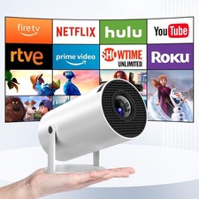 4K UHD Mini Smart Beamer 2.4/5G WiFi Heimkino Projektor Bluetooth Android/IOS DE