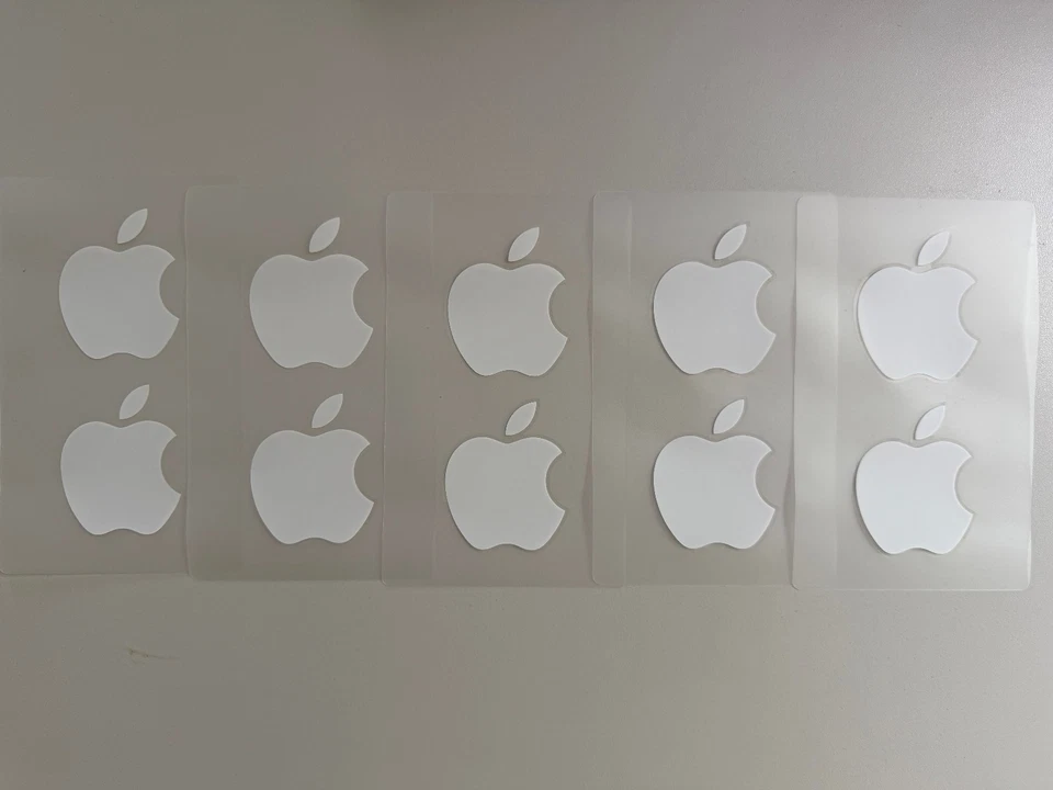 5x Original Apple Aufkleber (2er-Set) – 10 Sticker – Neu & unbenutzt - Bild 1 von 1
