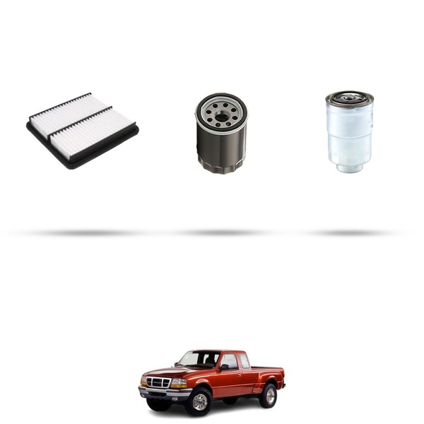 Hoffcar Set Service - 3 Filter FüR Ford Ranger 2.5 D 57Kw Von 1999-image