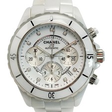 CHANEL H2009 White Case Size 41mm Wrist Size 18.5cm Men's Used Watch #3114