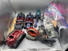 Lot of GI Joe vehicles repair/parts plus (2) bags of parts/misc groupA