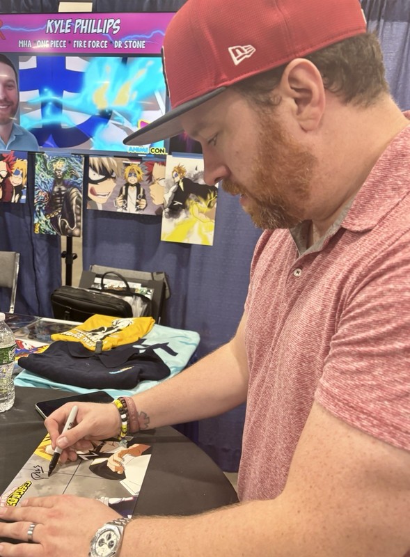 Kyle Phillips signed My Hero Academia Denki Kaminari photo MHA auto anime voice