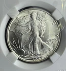 1943 Walking Liberty Half Dollar Proof Like BU GEM+++ MS U.S. Rare Unc Coin