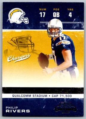 2007 Playoff Contenders Philip Rivers San Diego Chargers #80