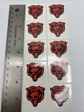 NFL Chicago Bears Temporary Tattoos Game Day Face And Body  10 Count Football