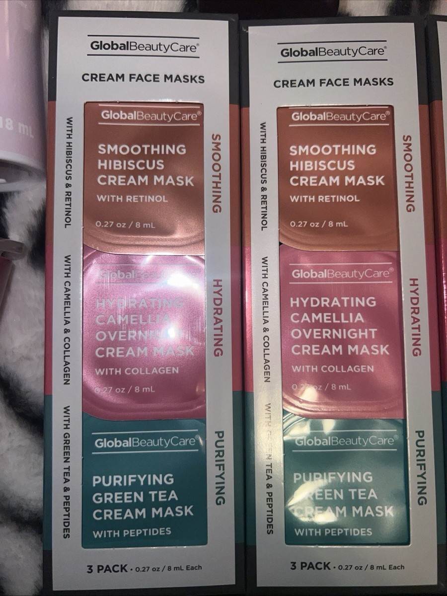 Global Beauty Care Cream Face Masks hibiscus green tea camellia | eBay