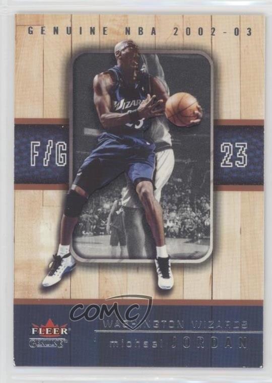 2002-03 Fleer Genuine Michael Jordan #23 HOF 3dr