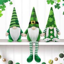 St Patricks Day Gnomes Decor Indoor, 3Pcs St Patricks Day Decorations Gnomes, Sh