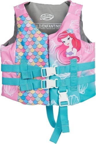 SwimWays Disney Princess Ariel Swim Life Jacket – Coast Guard Approved Vest