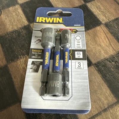 Irwin IW6069120 - Impact Pro Nusssetzer-Set 3-teilig - 7 mm, 8 mm, 10 mm