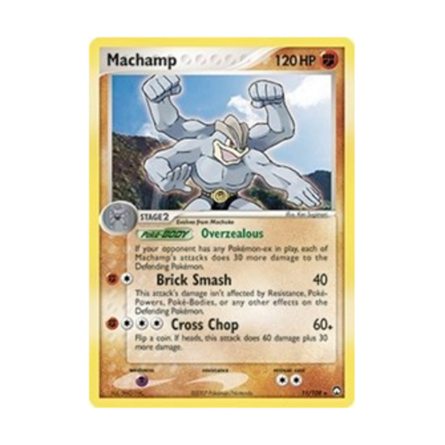 Pokemon Power Keepers Machamp (HR) #11 (Holo) NM