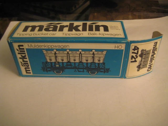 Marklin H0 4721 CFL Gray Tipping Bucket Car in original box LNIB Ltd Edn IN 1987 - Image 3 of 4