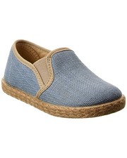 Childrenchic Linen Yute Slip-On Sneaker Blue 21 (Us 5T)