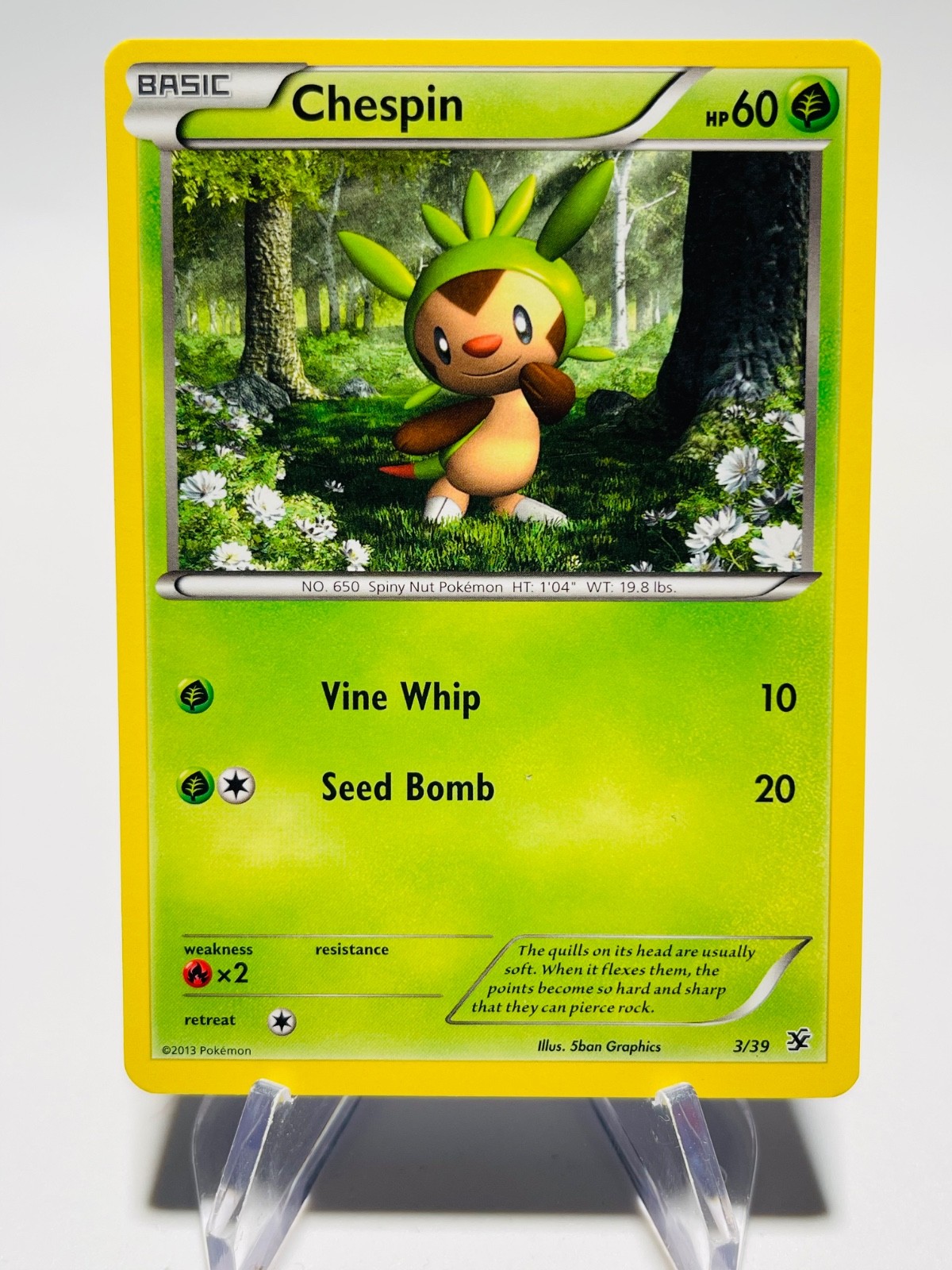 CHESPIN 2013 Pokemon Kalos Starter Set   POKÉMON 3/39