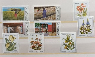 Briefmarken Venda Konvolut mit 9 Stück Dauer Sondermarken alt postfrisch