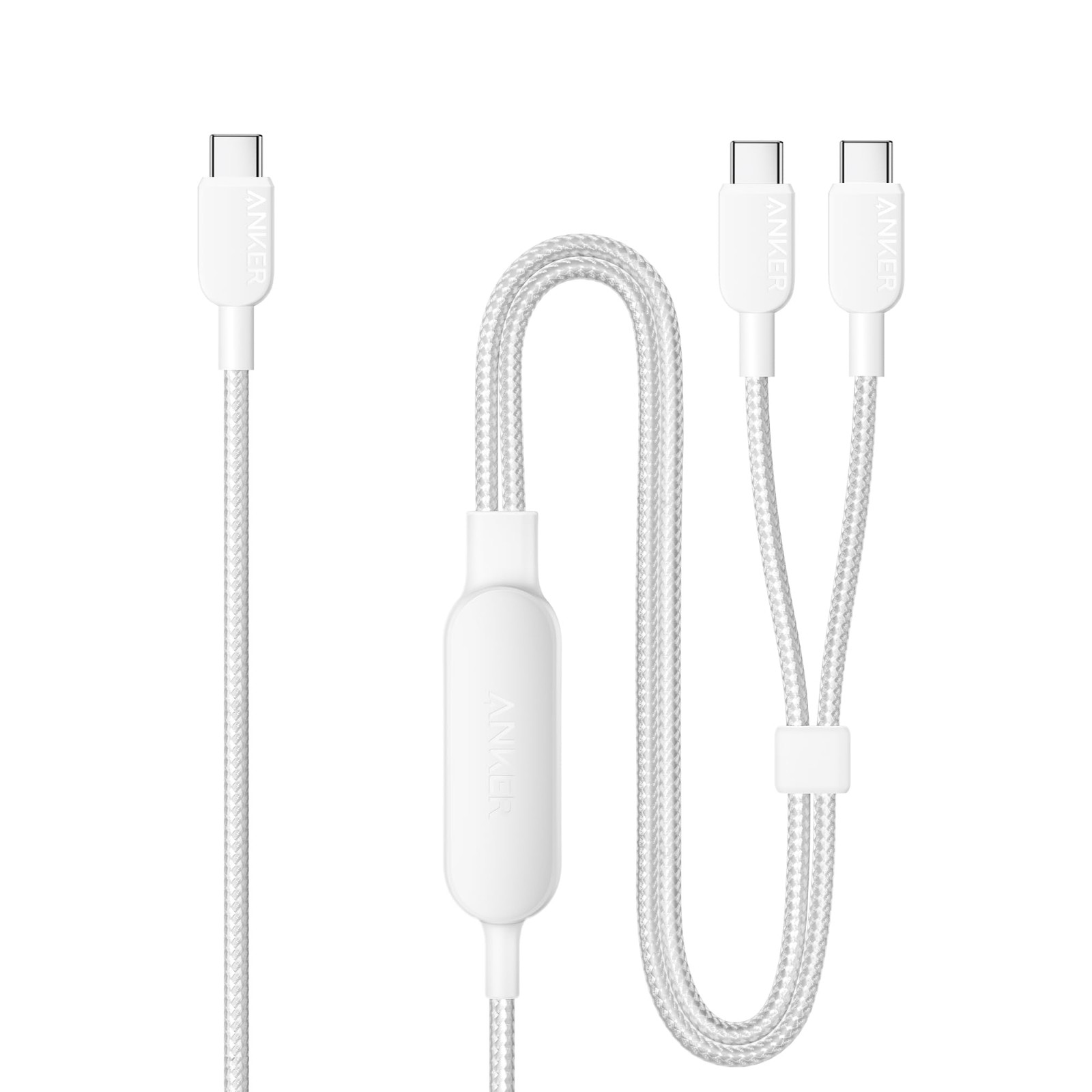 Anker Cable, 2-in-1 USB C to USB C Braide Cable 140W Max,Fast Charging (Q6F)