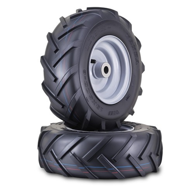 #ad 2 WANDA Lawn Mower Tire 13X5 6 w 3 4quot; Bushing 3quot; Center Hub Silver Wheel 13077 $65.98
