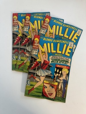 Millie the Model #146 Marvel Comics 1967 The Blond Bombshell - Lot of 4 Readers