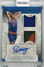 2015-16 Panini Excalibur Kristaps Porzingis Head Toe Signatures /75