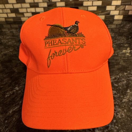 pheasants Forever Quail Orange Hunting Deer Bird Snapback cap hat