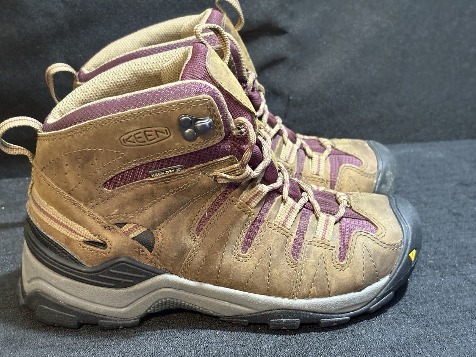 Stivali Keen donna taglia 8 marroni scarpe escursionismo sentiero gesso metà