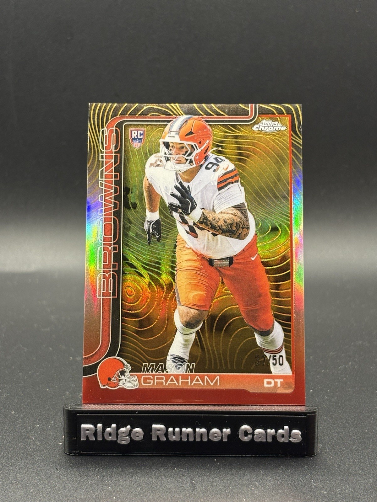 2025 Topps Chrome MASON GRAHAM Gold Etch Refractor #/50 BROWNS