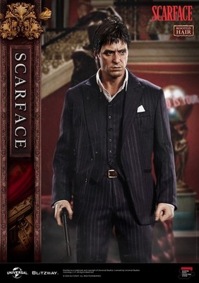 BLITZWAY 1/4 Scarface Tony Montana Al Pacino Resin Statue Rooted