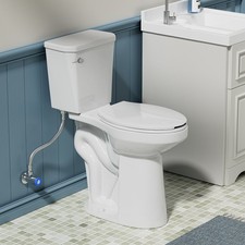 21" Extra Tall Toilet for Seniors Elongated Bowl 1.28 GPF with Soft-Close Seat