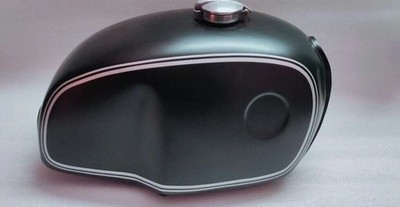 BMW R100 RT RS R90 R80 R75 Stahl matt schwarz lackiert Gas Kraftstoff Benzintank