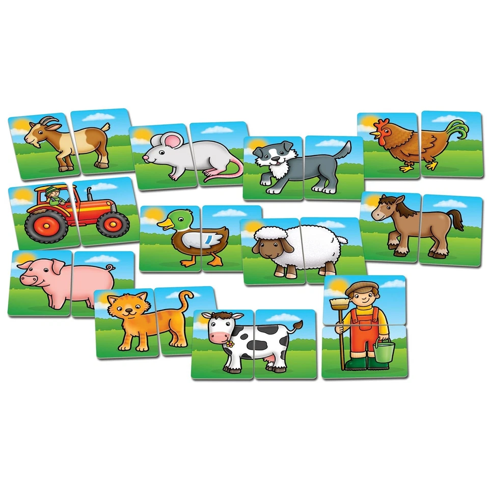 Orchard Toys Farmyard Heads and Tails Game, Memory & Matching Pairs Card Game, - Image 3 of 4