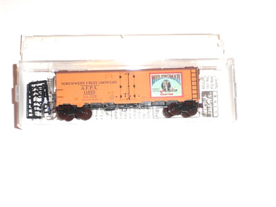 N Scale LOWELL SMITH'S NORTHWEST FRUIT GROWERS Reefer Series MULINOMAH CHER, NEW