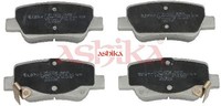 Ashika 51-02-223 Bremsbelagsatz FüR Scheibenbremse Bremsbelagsatz FüR Toyota