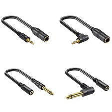 AUX Cable Headphone Extension Cable 3.5mm to 6.35mm Jack Male Female Audio Cable