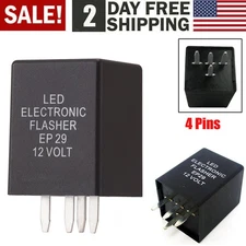 4-Pin EP29N LED Flasher Relay Fix Hyper Flash Turn Signal Decoder Load Equalizer